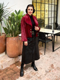 کت پوست زنانه مدل هانا کالکشن فروزان نریمیسا