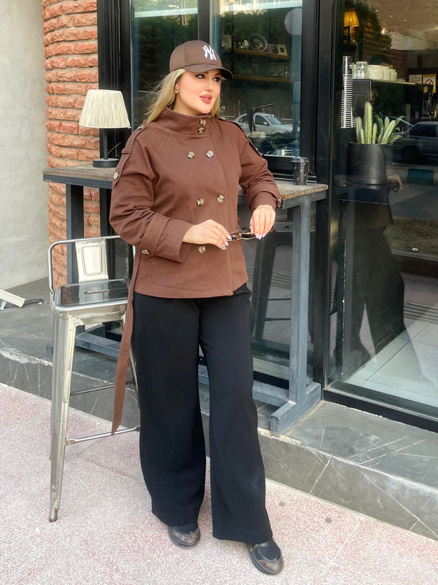 ترنچ کت زنانه مدل آوان کالکشن فروزان نریمیسا